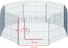 Recinto all'aperto Recinzione per cuccioli Area di gioco Anteprima dell’immagine prodotto 3