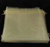 10 x Organzabeutel 40 x 30 cm champagner weiß Produktbild-Vorschau 2