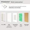 Diagram showing the components of a picture frame with labels. Produktbild-Vorschau