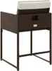 vidaXL Gartenstühle mit Kissen 4 Stk. Braun Poly Rattan Produktbild-Vorschau 7