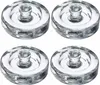 Four clear glass fermentation weights are arranged in a two-by-two grid on a white background. Produktbild-Vorschau