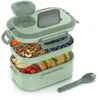 Arendo lunch box, bento box, lunch box z 6 przegrodami, Podgląd zdjęcia produktu 8