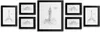 A set of seven black picture frames arranged horizontally on a white background. Produktbild-Vorschau