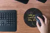 MuchoWow® Mauspad Mousepad Zitat - Tür - Gold - Marmor Produktbild-Vorschau 4