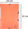 Exacompta 25x Sammelmappe A4 + Gummizug, 3 Klappen, PP, Produktbild-Vorschau 2