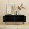 Sideboard  'Pyhtää' 118x40x60cm Stahl Schwarz Produktbild-Vorschau 4