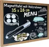 Magnetisch bord met krijtfunctie, met houten frame, 26x35 Productafbeelding-voorbeeld 2