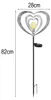 LED Solarleuchte Herz Silber, Höhe 82cm Produktbild-Vorschau 4