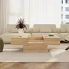 Ausziehbarer Couchtisch 'Lens' mit Stauraum 80 x 60 x 36 cm Produktbild-Vorschau 2