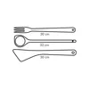 Tescoma Kochlöffel, Wender, Gabel WOODY, Set 3 St. Produktbild-Vorschau 2