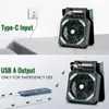 3-in-1 Solar Camping Fan mit LED, 4 Geschwindigkeitsstufen, Produktbild-Vorschau 5