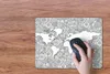 MuchoWow® Mauspad Mousepad Weltkarte - Muster - Schwarz und Produktbild-Vorschau 3