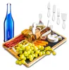 Bambusbrett für Aufschnitt, Käse und Snacks + Messer- und Produktbild-Vorschau 11