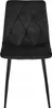 Sedia imbottita in velluto nero "VELVET", sedia imbottita Anteprima dell’immagine prodotto 2