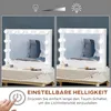 HOMCOM Hollywood Spiegel 80 x 60 cm Schminkspiegel mit Produktbild-Vorschau 5