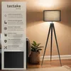 tectake® Stehleuchte Lunaris Dreibeingestell aus Stahl, 60 Produktbild-Vorschau 2