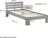 A diagram of a single bed with dimensions and specifications. Náhled obrázku produktu