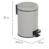 Wenko Kosmetikeimer LEMAN, 3 Liter, Rund, Taupe mattiert, Produktbild-Vorschau 12