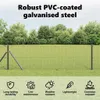 vidaXL Svařovaný drátěný plot, šedý Náhled obrázku produktu 5