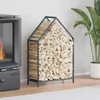 vidaXL Brennholzregal Anthrazit 60x25x90 cm Kaltgewalzter Produktbild-Vorschau 2