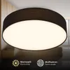 Briloner LED Deckenlampe Stoffschirm Ø38x10,5 cm Rund 24W Produktbild-Vorschau 2