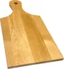 A wooden cutting board with a handle is shown against a white background. Produktbild-Vorschau