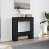 vidaXL Obudowa kominka czarna 81x18x82 cm materiał Podgląd zdjęcia produktu 3