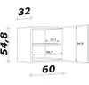 Flex Well Hängeschrank Varo BxTxH 60 x 32 x 54,8 cm weiß Produktbild-Vorschau 7