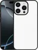 A white iPhone 16 Pro sublimation case is shown with the phone partially visible behind it. Anteprima dell’immagine prodotto