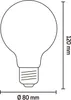 Calex LED-Lampe x3, E27, G80, 3,8W, Warmweiß, Dimmbar, Produktbild-Vorschau 4