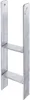 A silver metal H-shaped post anchor with two horizontal supports. Produktbild-Vorschau