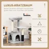 PawHut Kratzbaum Katzenbaum mit Massageecke Katzenhöhle Produktbild-Vorschau 4