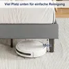 UnboxG Einzelbett 90x200 cm Grau aus Leinen mit Produktbild-Vorschau 9