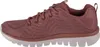 Side view of a pink women's athletic shoe. Voir les images du produit