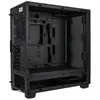 The interior of a black computer case. Produktbild-Vorschau