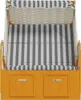 vidaXL Strandkorb mit Dach Poly Rattan & Massivholz Weiß & Produktbild-Vorschau 6