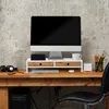 Stojak na monitor Relaxdays, 2 szuflady, podwyższenie na Podgląd zdjęcia produktu 2