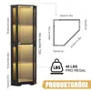 165 cm vysoká vitrína s LED osvetlením a 4-úrovňová vitrína Náhľad obrázku produktu 4