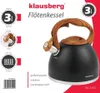 Klausberg Bouilloire 3L Acier Inoxydable Noir Voir les images du produit 5