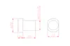 Technical drawing of a woodworking clamp with dimensions. Náhľad obrázku produktu