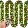 CASARIA Weihnachtsgirlande Beleuchtet Deko Fernbedienung 5m Produktbild-Vorschau 1