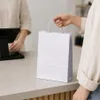 Sac en papier écologique blanc, sac de courses avec Voir les images du produit 13