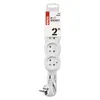 Prodlužovací kabel 2 m / 4 zásuvky / bílý / PVC / 1 mm2 Náhled obrázku produktu