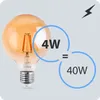 Żarówka LED E27 Kula G125 4W = 40W 470lm 2000K Ciepła 360° Podgląd zdjęcia produktu 6