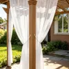 Outdoor Vorhang mit Ösen Wasserdicht Transparent Gardinen Produktbild-Vorschau 8