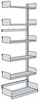 Bibliotheks-Regal Univers einseitig Anbaufeld 75x30x225cm Produktbild-Vorschau 1