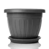 BigDean 6x Blumentopf mit Untersetzer rund ø40xH31 cm Produktbild-Vorschau 2