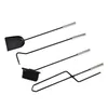 HI Kaminwerkzeug-Set 5-tlg. Silbern 23x15x52 cm Produktbild-Vorschau 2