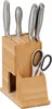Blocco portacoltelli Relaxdays vuoto, porta coltelli per Anteprima dell’immagine prodotto 1
