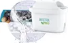 A water filter pitcher with a graphic overlay showing the filtration process. Voir les images du produit